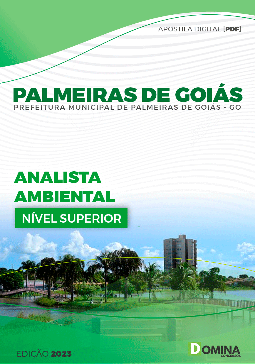 Apostila Pref Palmeiras de Goiás GO 2024 Analista Ambiental