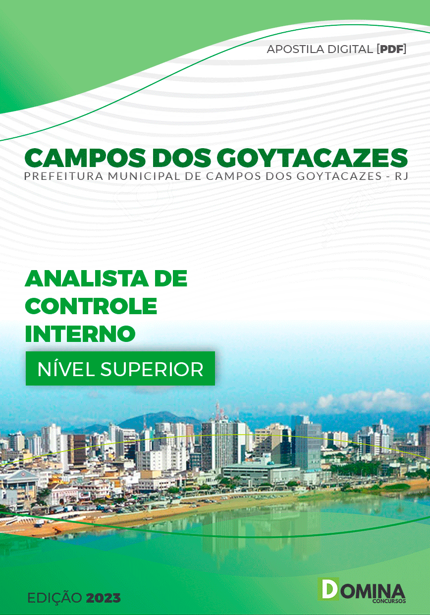 Apostila Pref Campos dos Goytacazes RJ 2024 Analista Controle Interno