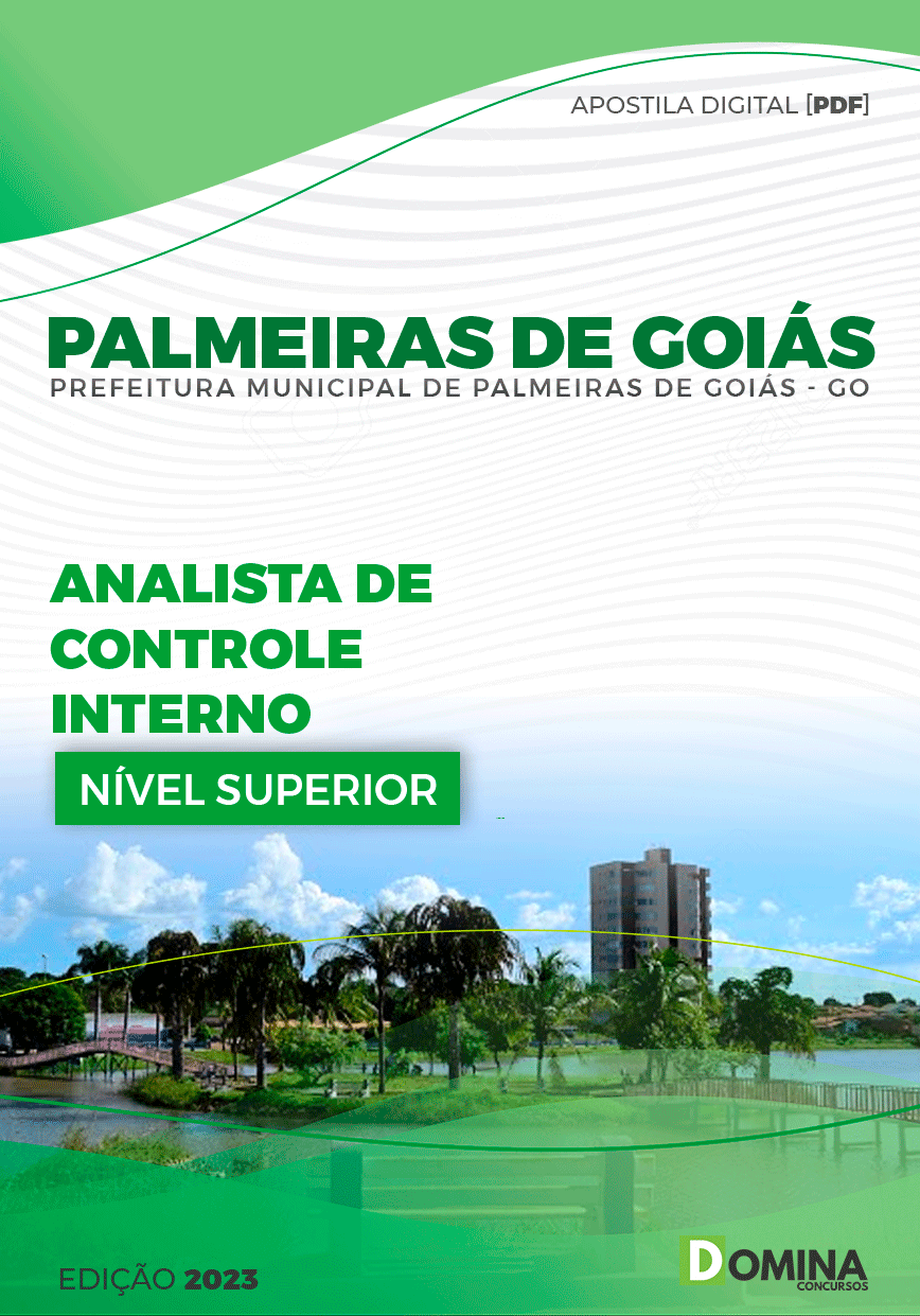 Apostila Pref Palmeiras de Goiás GO 2024 Analista Controle Interno