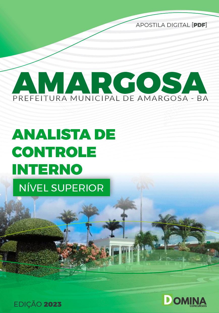 Apostila Pref Amargosa BA 2023 Analista Controle Interno