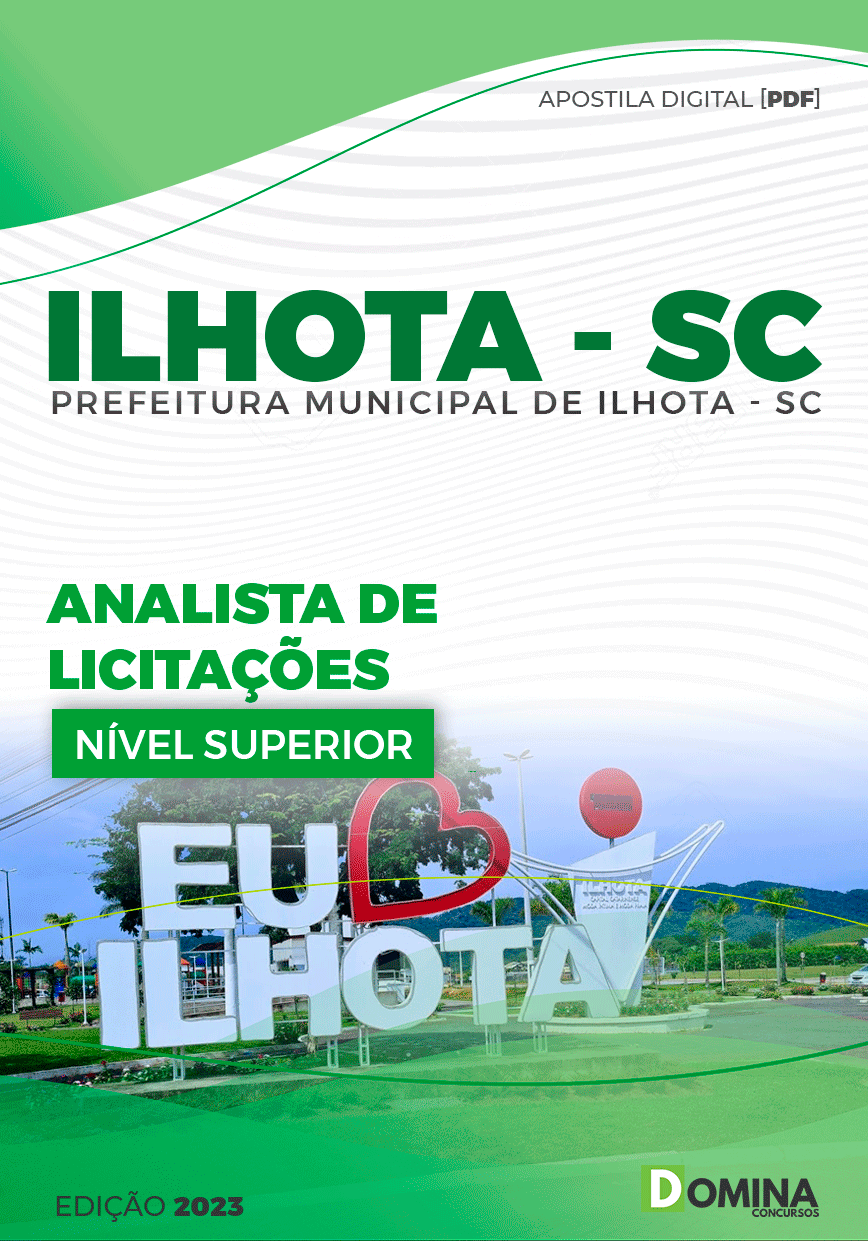 Apostila Pref Ilhota SC 2023 Analista de Licitações