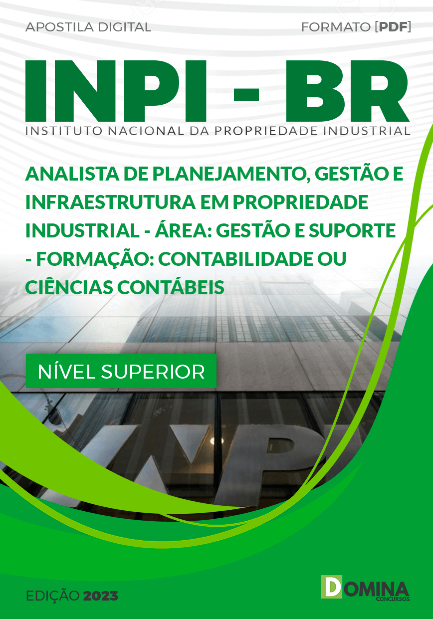 INPI 2023 Analista Industrial Contabilidade ou Ciências Contábeis