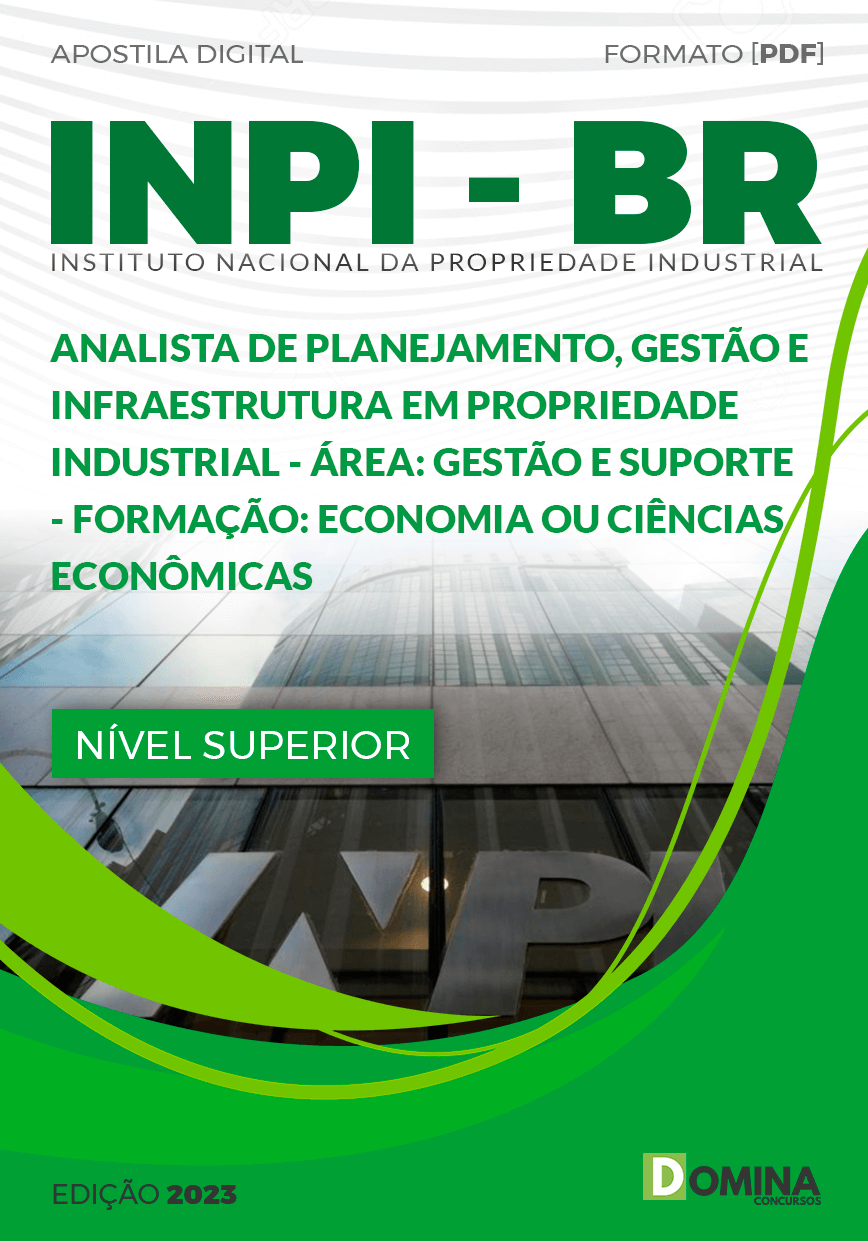 INPI 2023 Analista Industrial Economia ou Ciências Econômicas