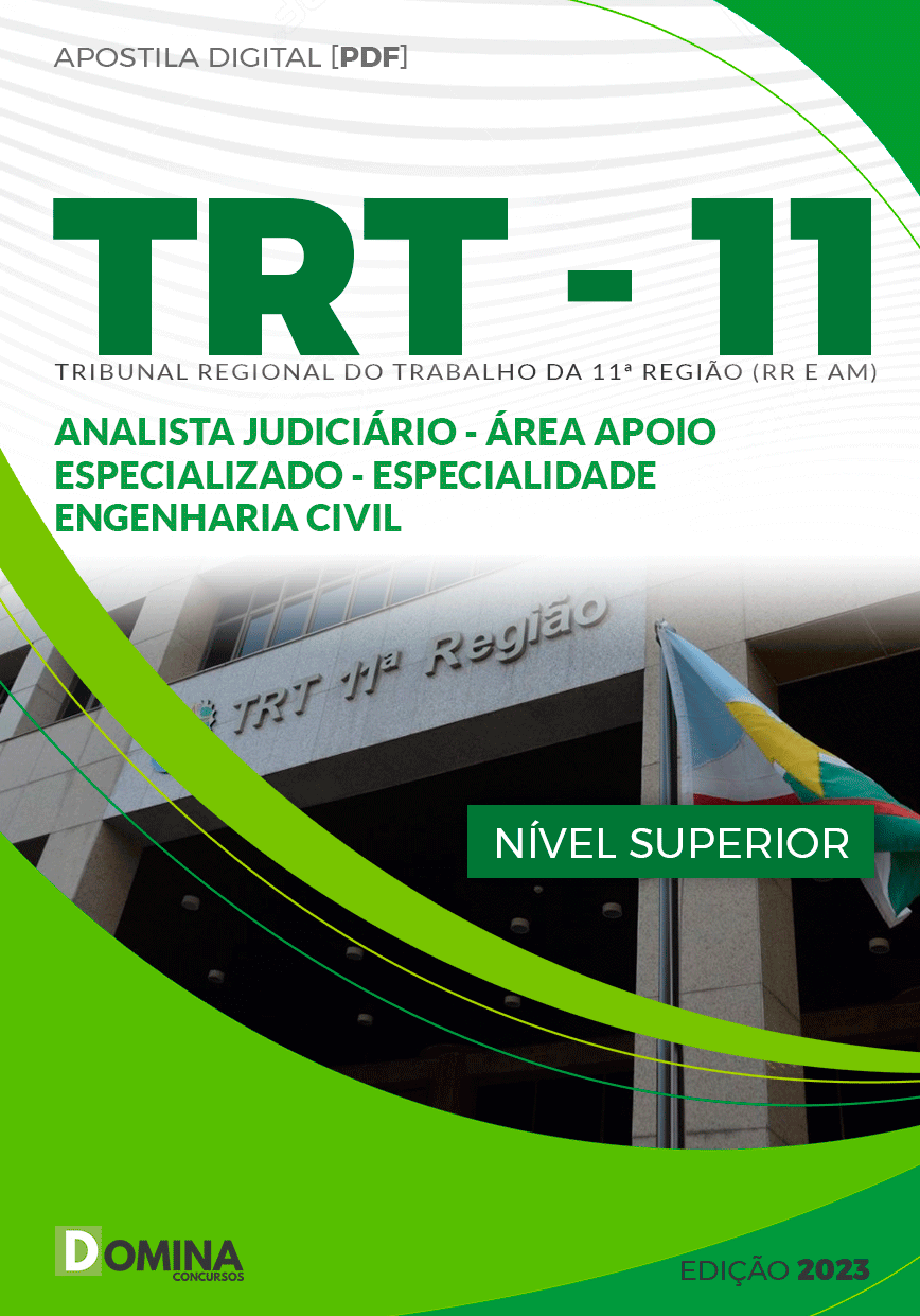 Apostila TRT 11 2024 Analista Judiciário Engenharia Civil