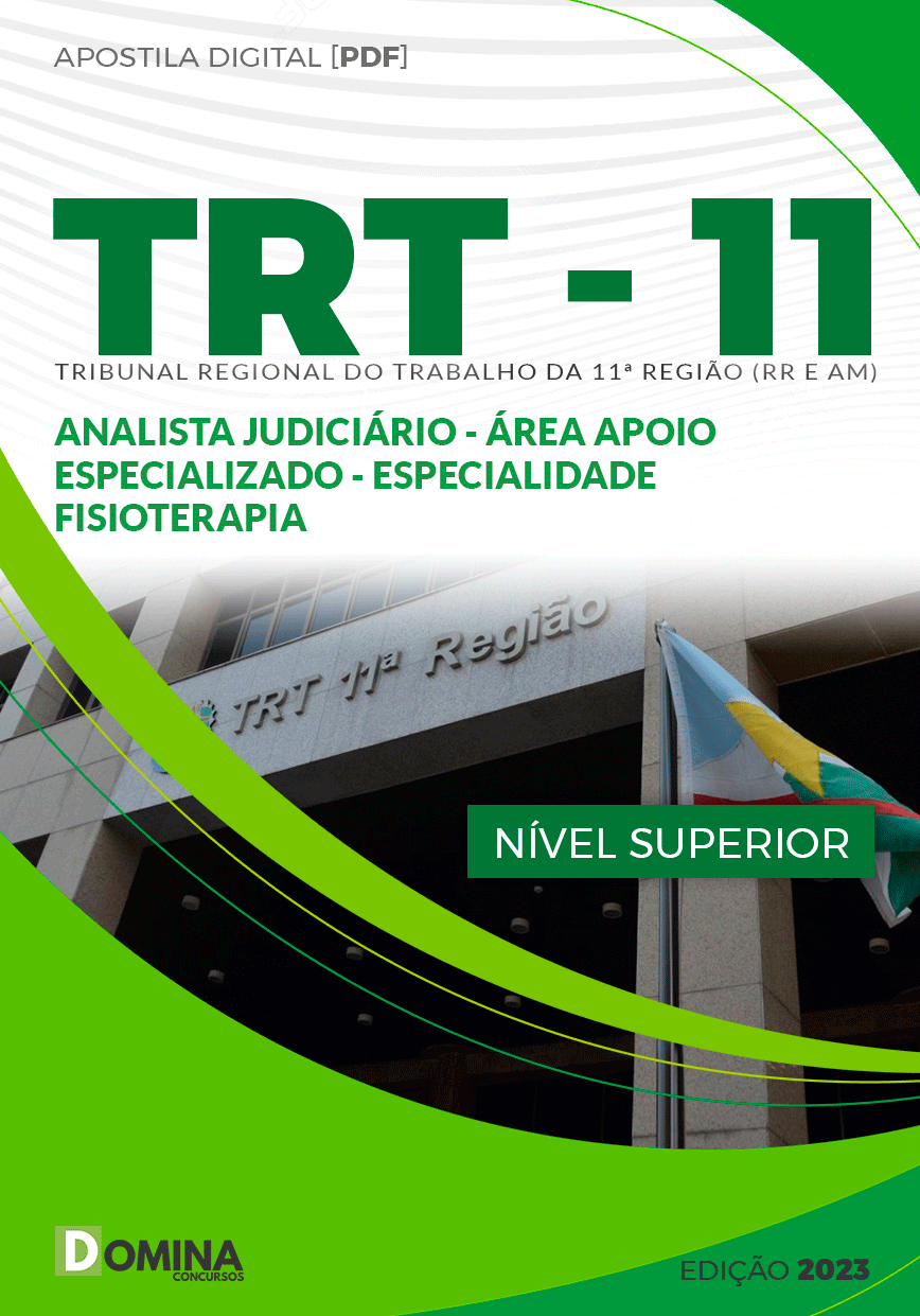 Apostila TRT 11 2024 Analista Judiciário Fisioterapia