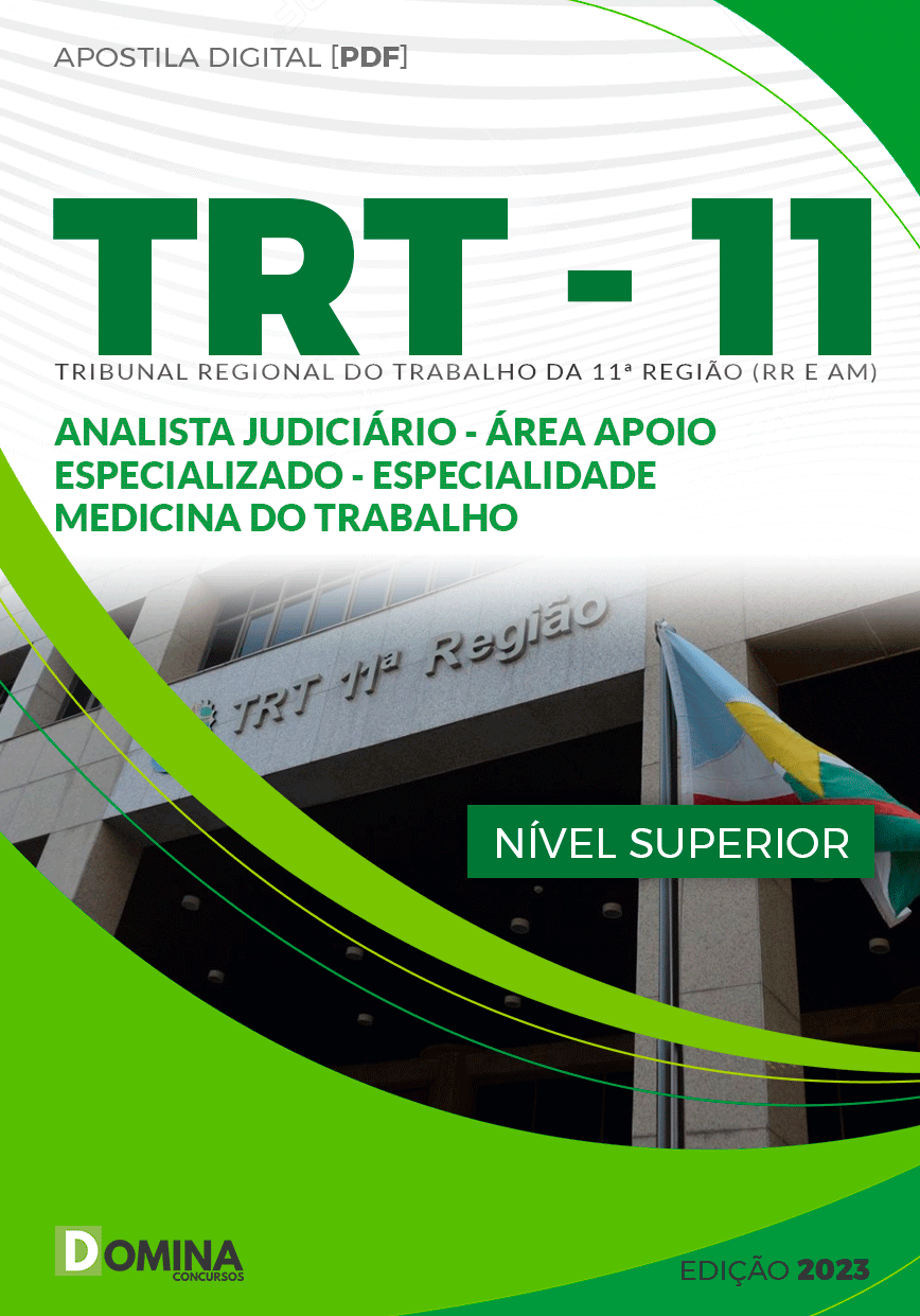 Apostila TRT 11 2024 Analista Judiciário Medicina Trabalho