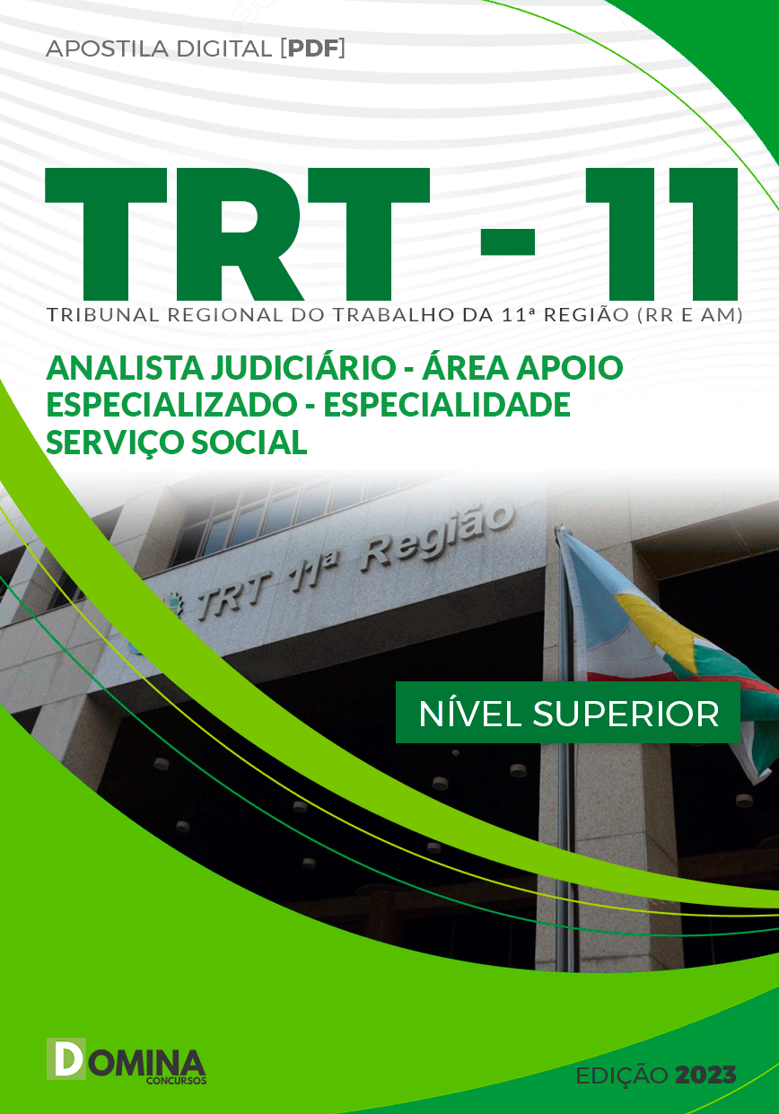 Apostila TRT 11 2024 Analista Judiciário Serviço Social