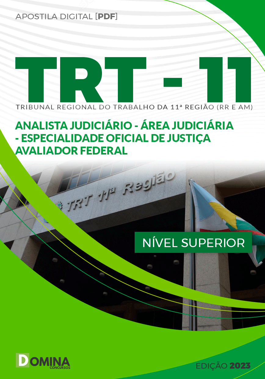 Apostila TRT 11 2024 Analista Judiciário Avaliador Federal