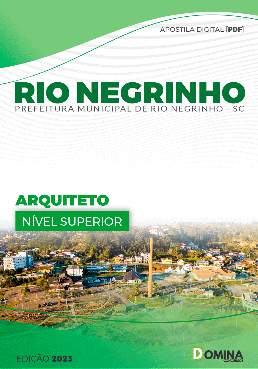 Apostila Pref Rio Negrinho SC 2023 Arquiteto