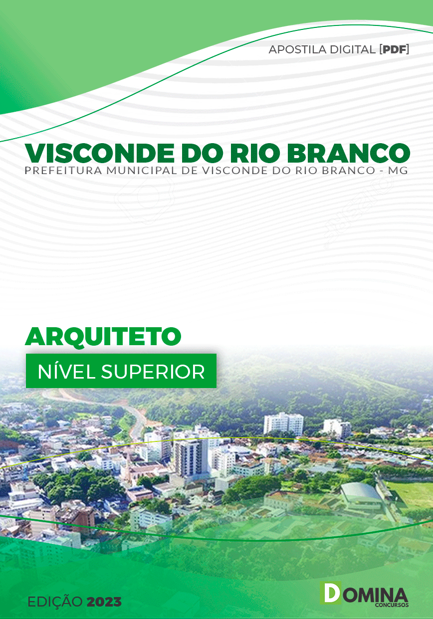 Apostila Pref Visconde do Rio Branco MG 2023 Arquiteto