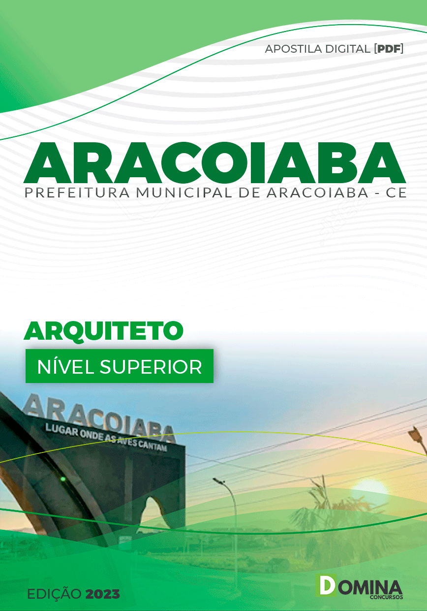 Apostila Pref Aracoiaba CE 2023 Arquiteto