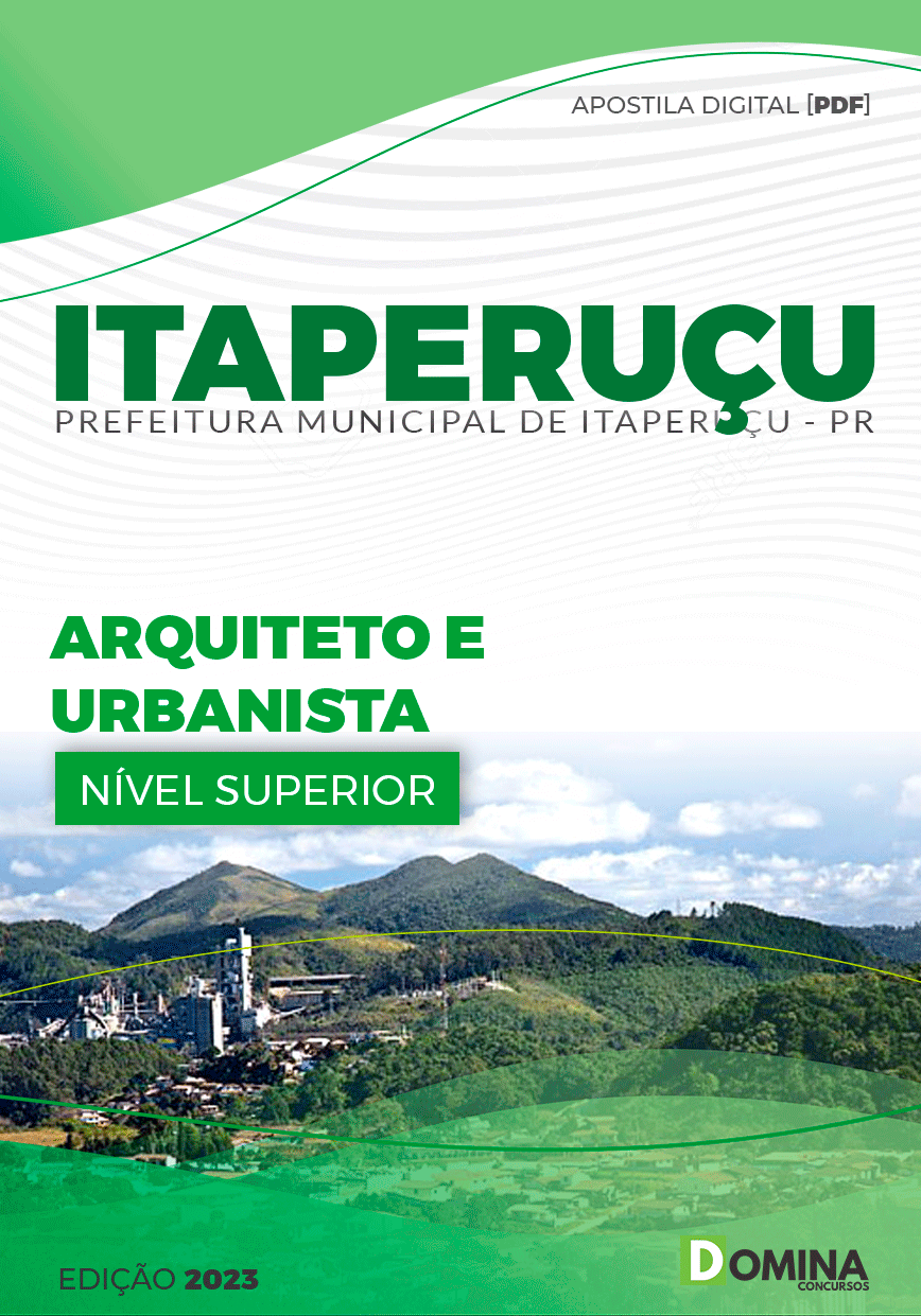 Apostila Concurso Pref Itaperuçu PR 2023 Arquiteto Urbanista