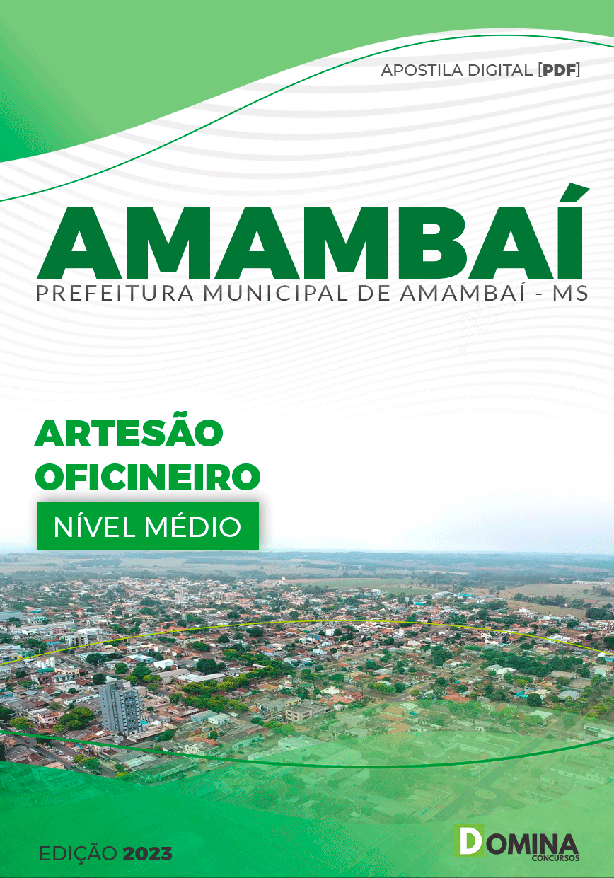 Apostila Concurso Pref Amambai MS 2023 Artesã Oficineiro