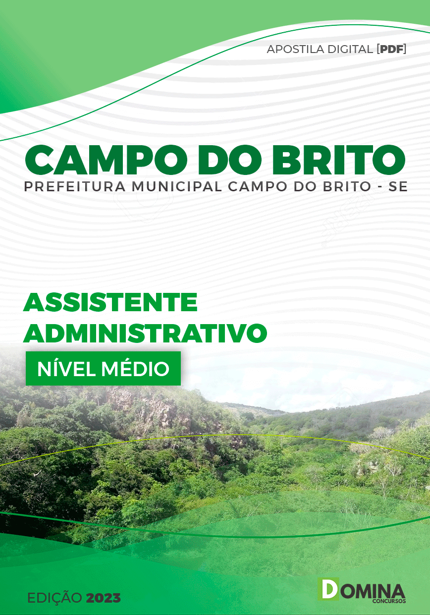 Apostila Pref Campo do Brito SE 2023 Assistente Administrativo