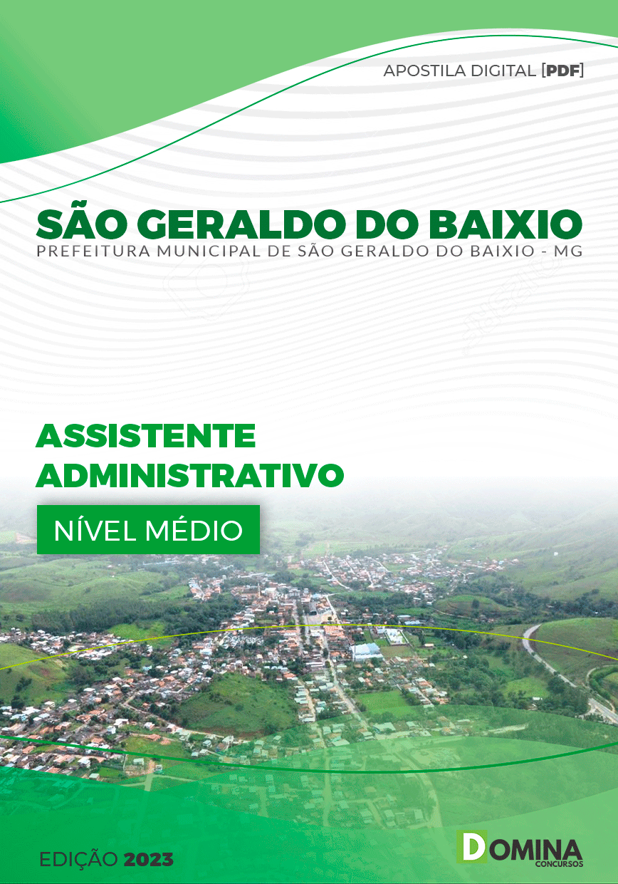 Apostila Pref São Geraldo do Baixio MG 2023 Assistente Administrativo