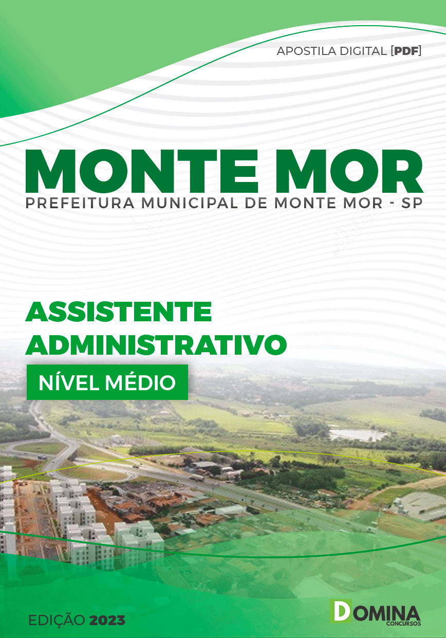 Apostila Pref Monte Mor SP 2023 Assistente Administrativo
