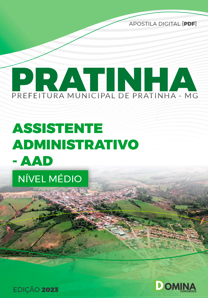 Apostila Concurso Pref Pratinha MG 2023 Assistente Administrativo