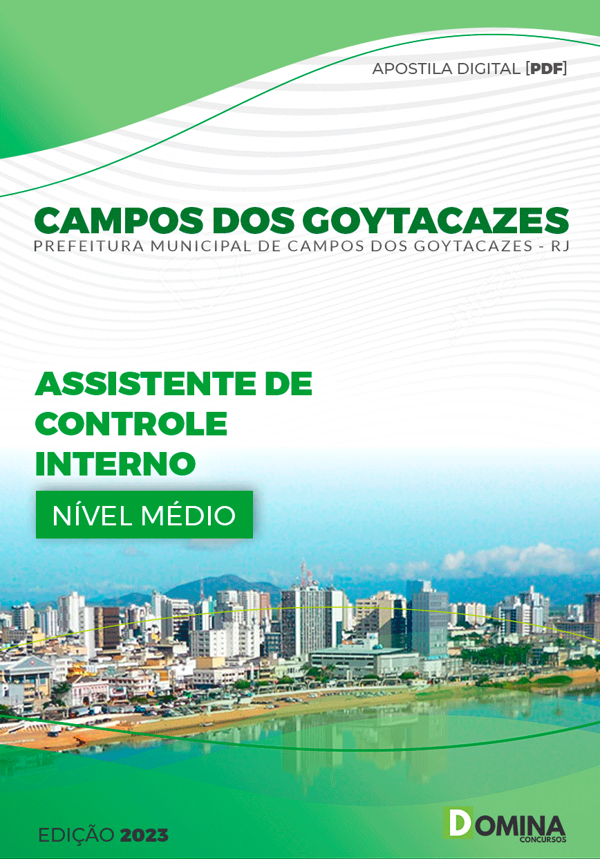 Apostila Pref Campos dos Goytacazes RJ 2024 Assistente Controle Interno