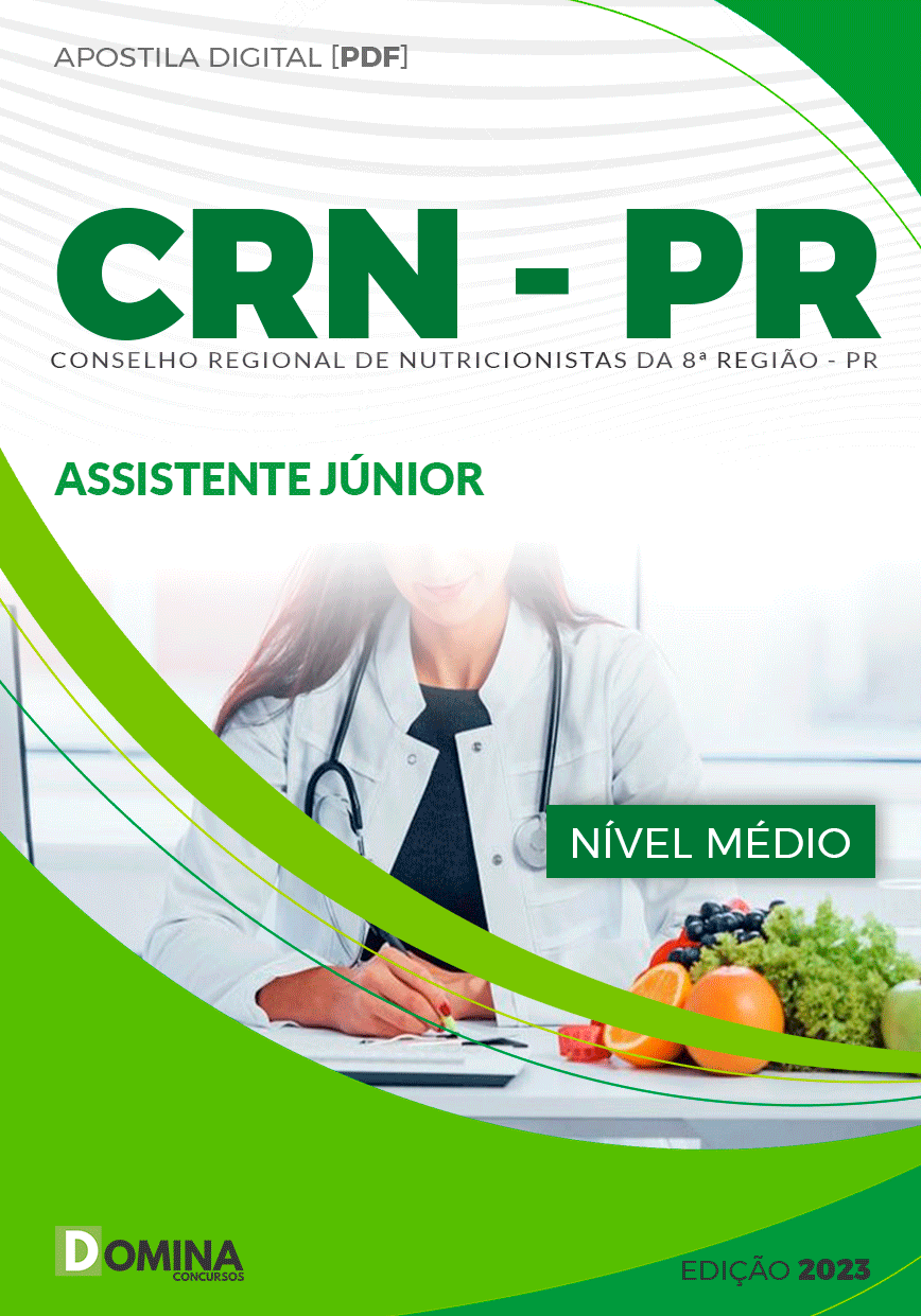 Apostila CRN-8 PR 2024 Assistente Administrativo Júnior