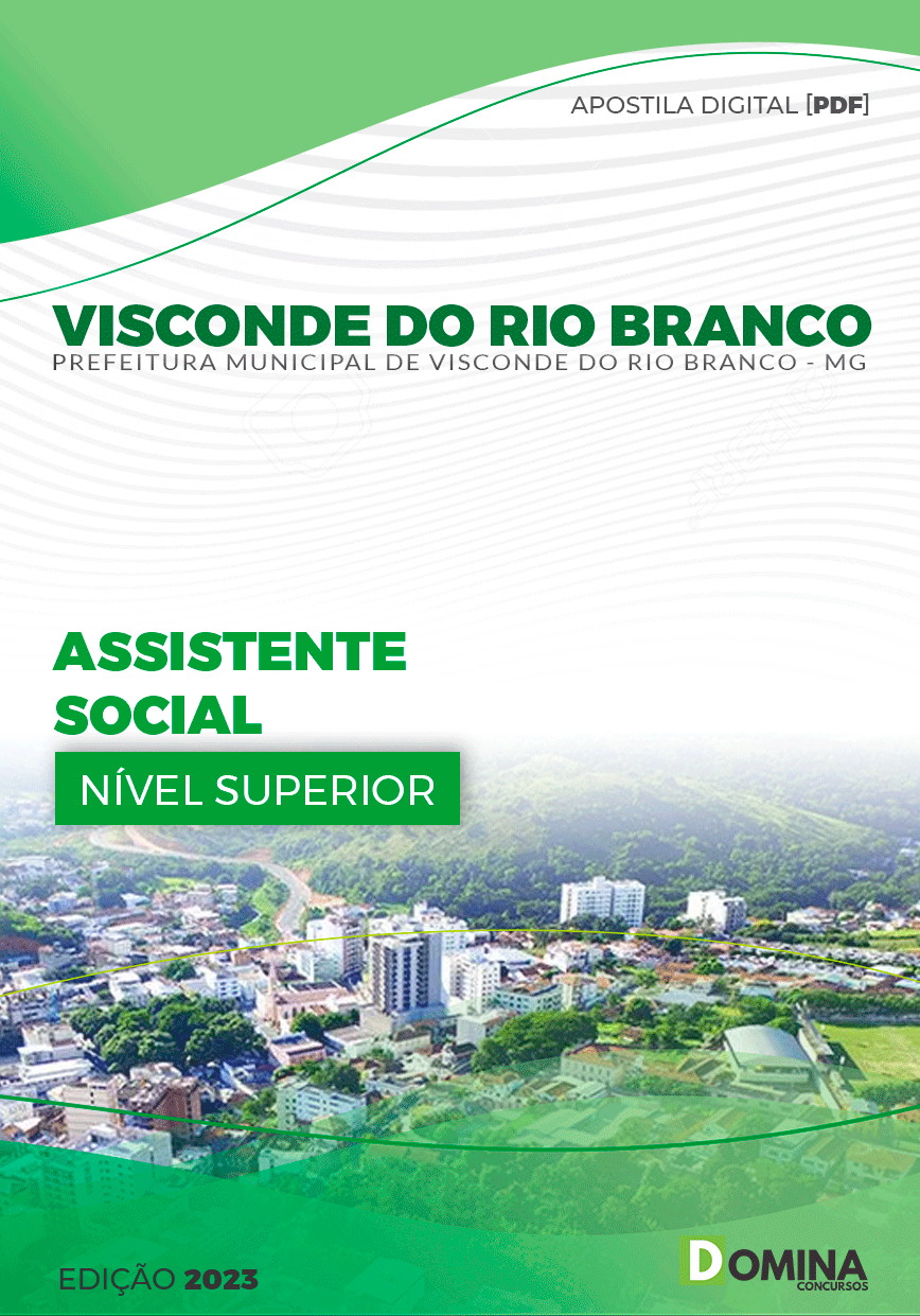 Apostila Pref Visconde do Rio Branco MG 2023 Assistente Social