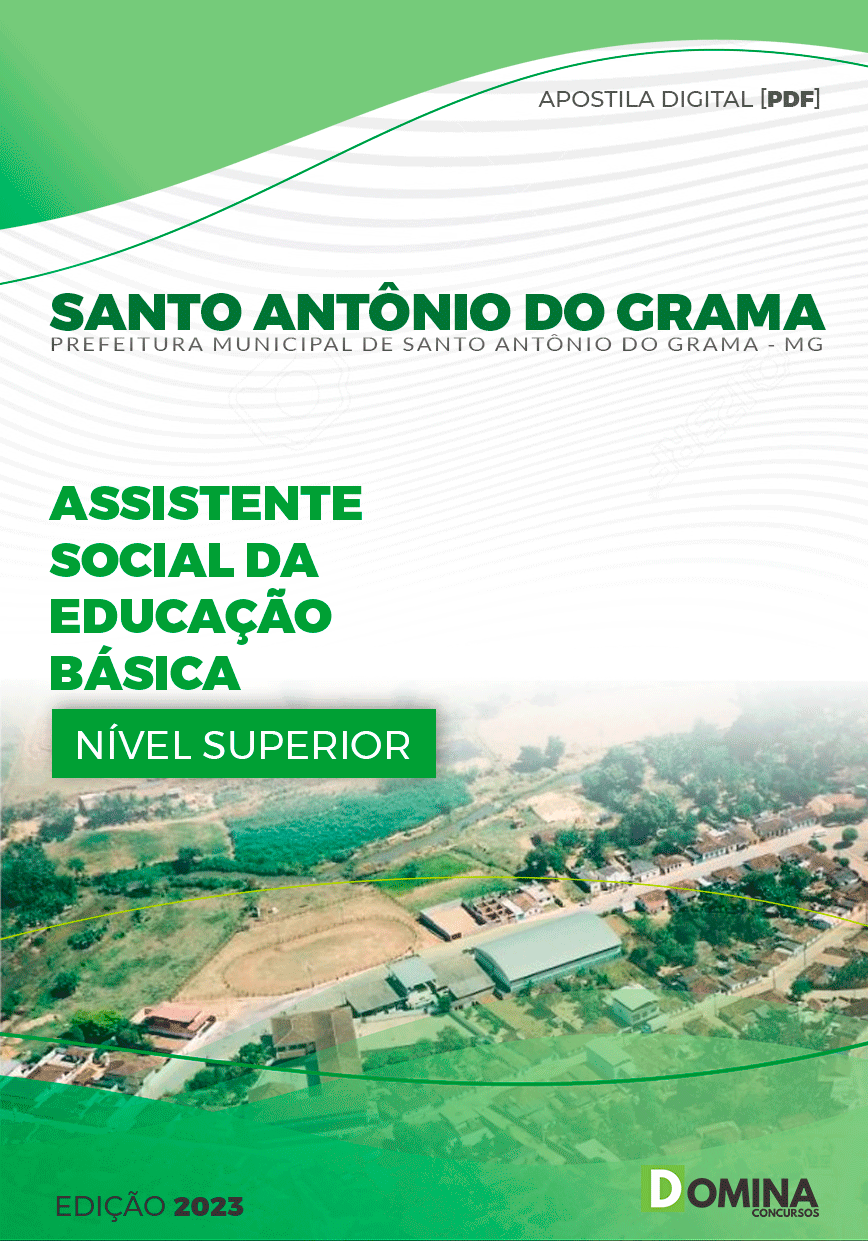 Pref Santo Antônio do Grama MG 2023 Assist Social da Educação