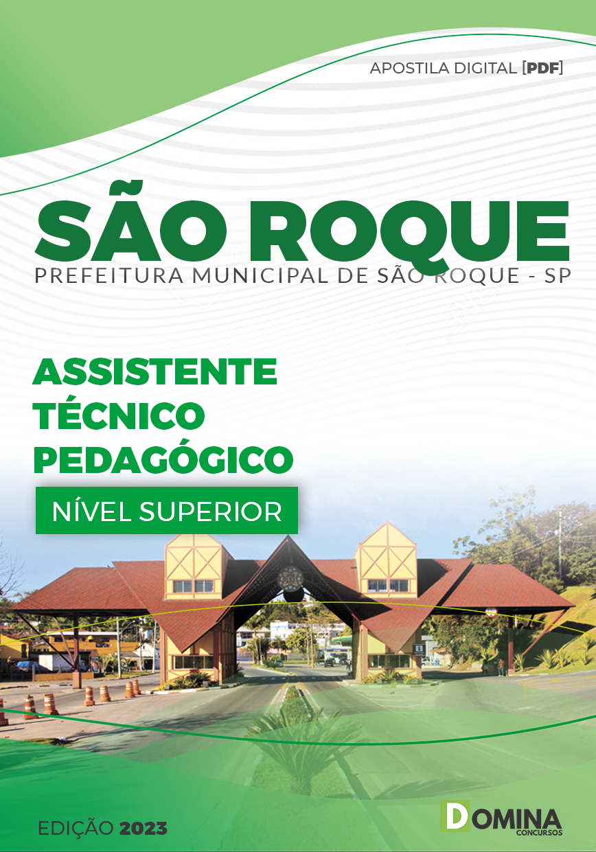 Apostila Pref São Roque SP 2023 Assistente Técnico Pedagógico