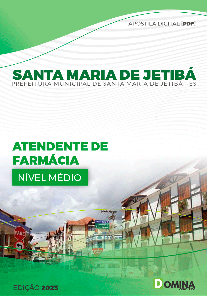 Apostila Pref Santa Maria de Jetibá ES 2024 Atendente Farmácia