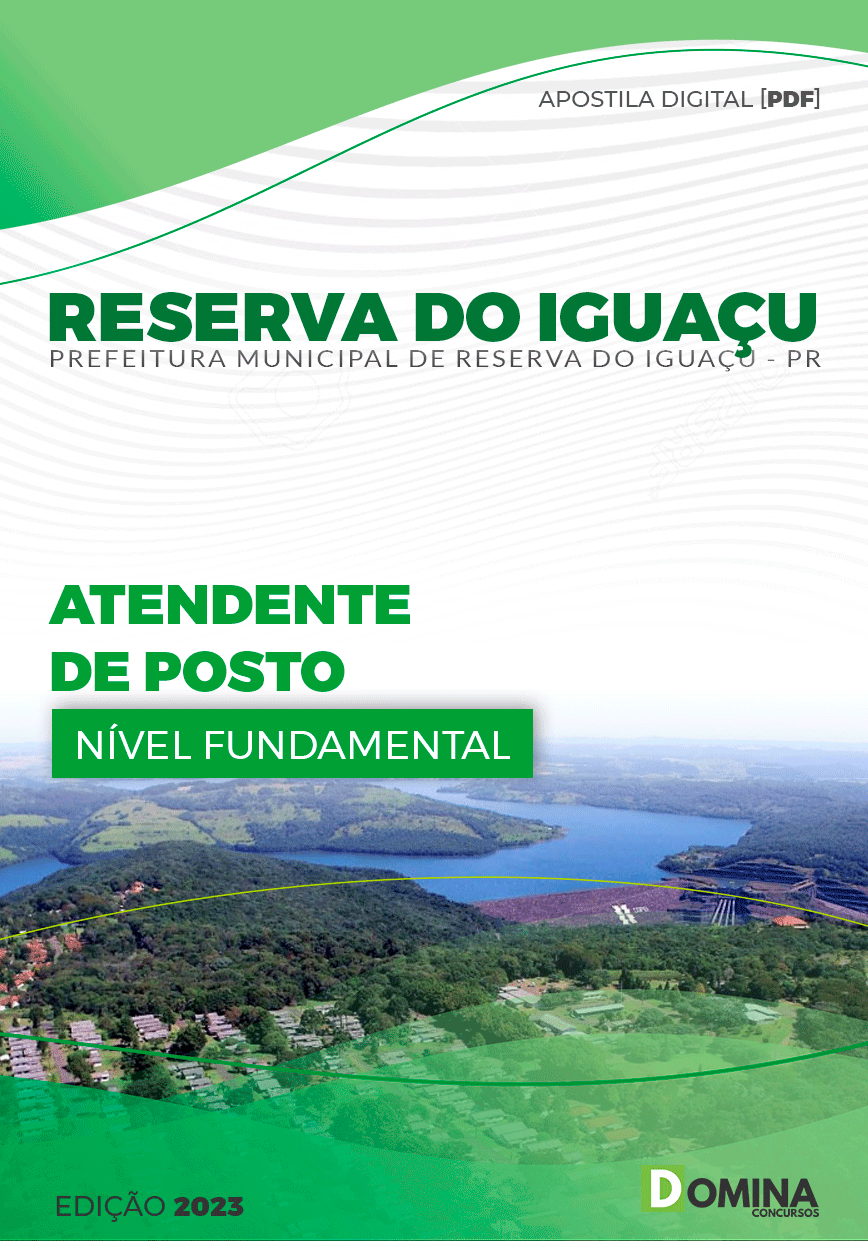 Apostila Pref Reserva do Iguaçu PR 2023 Atendente Posto