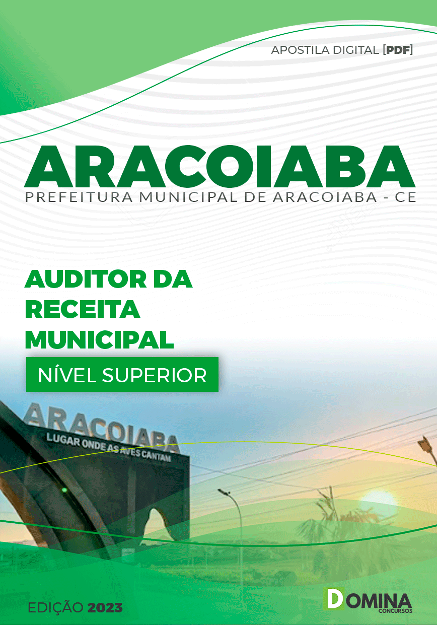 Apostila Pref Aracoiaba CE 2023 Auditor Receita Federal