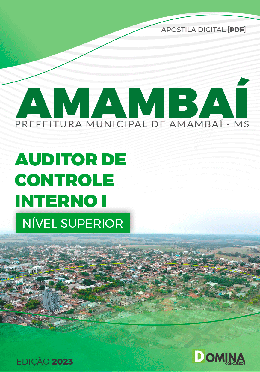 Apostila Concurso Pref Amambai MS 2023 Auditor Interno