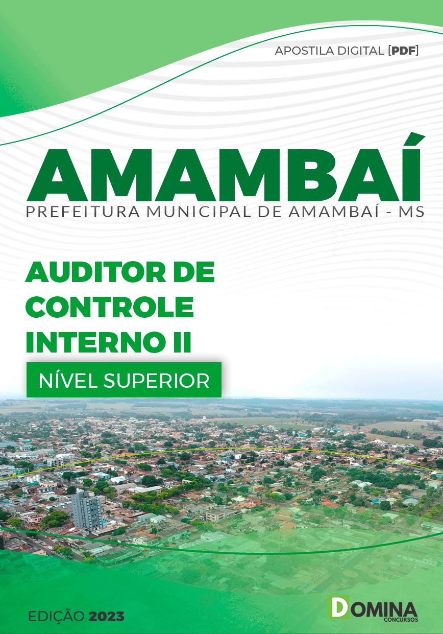 Apostila Concurso Pref Amambai MS 2023 Auditor Interno II