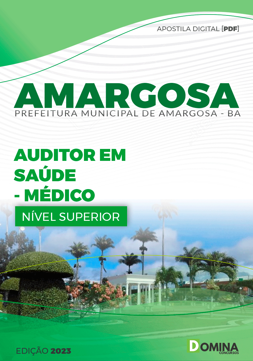 Apostila Pref Amargosa BA 2023 Auditor Saúde Médico