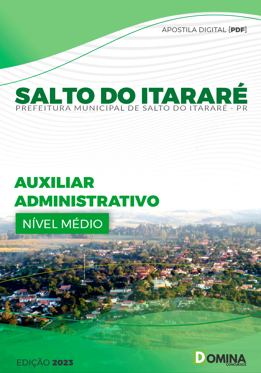 Apostila Pref Salto do Itararé PR 2023 Auxiliar Administrativo