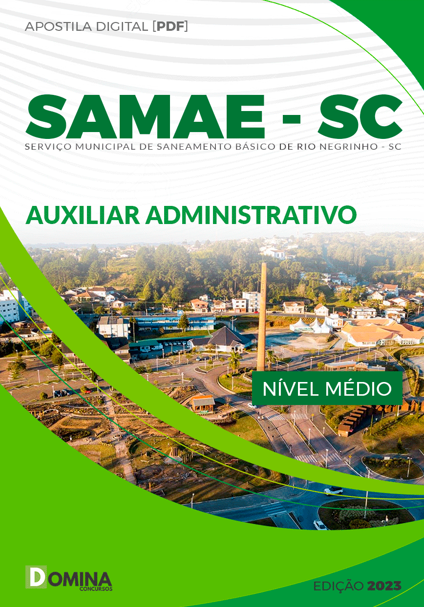 Apostila SAMAE Rio Negrinho SC 2023 Auxiliar Administrativo