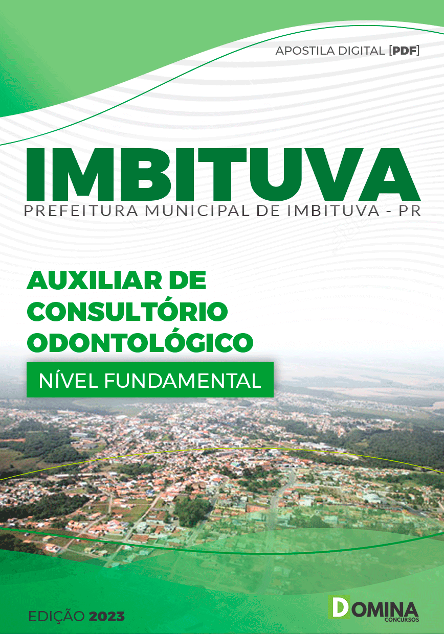 Apostila Prefeitura Imbituva PR 2023 Auxiliar Consultório Odontológico