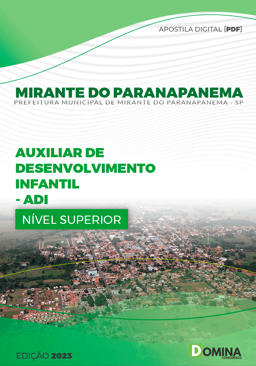 Pref Mirante Paranapanema SP 2023 Aux Desenvolvimento Infantil
