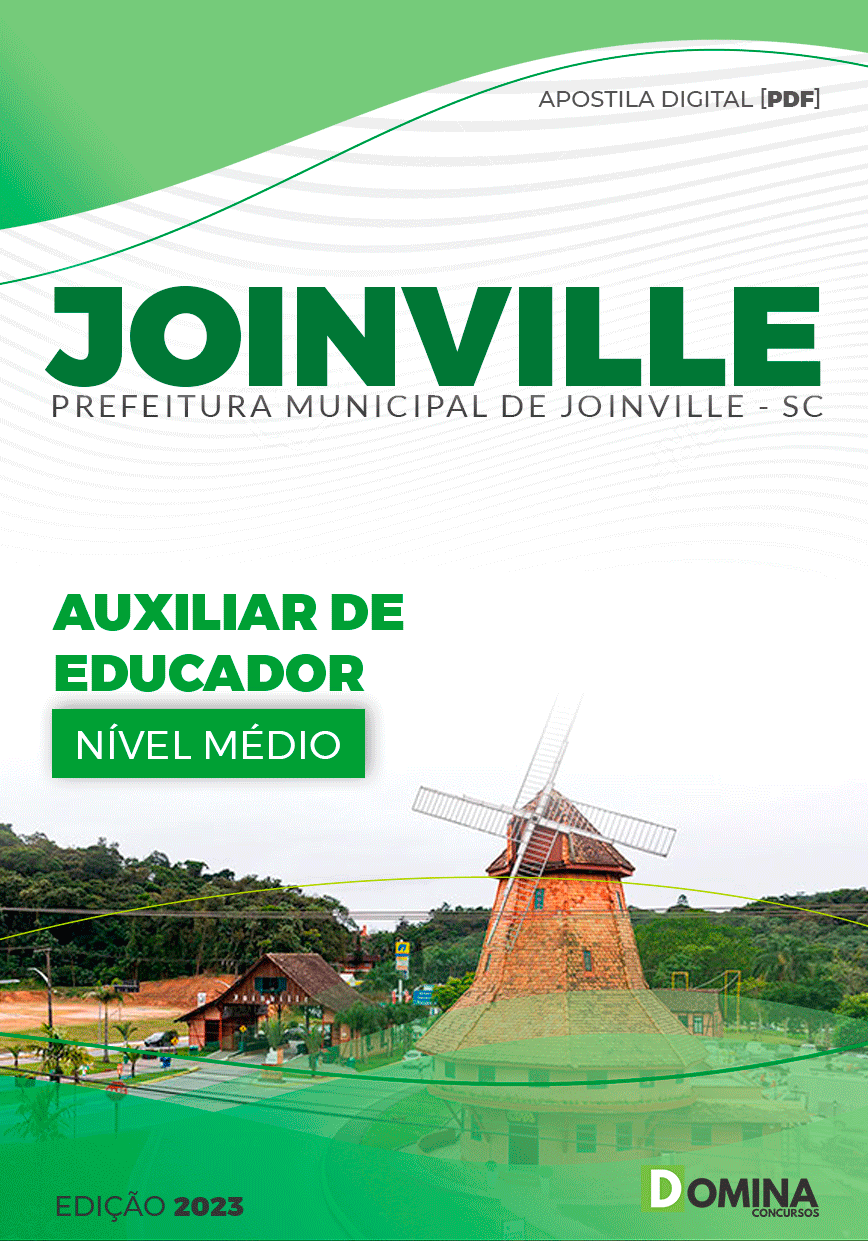 Apostila Pref Joinville SC 2023 Auxiliar de Educador