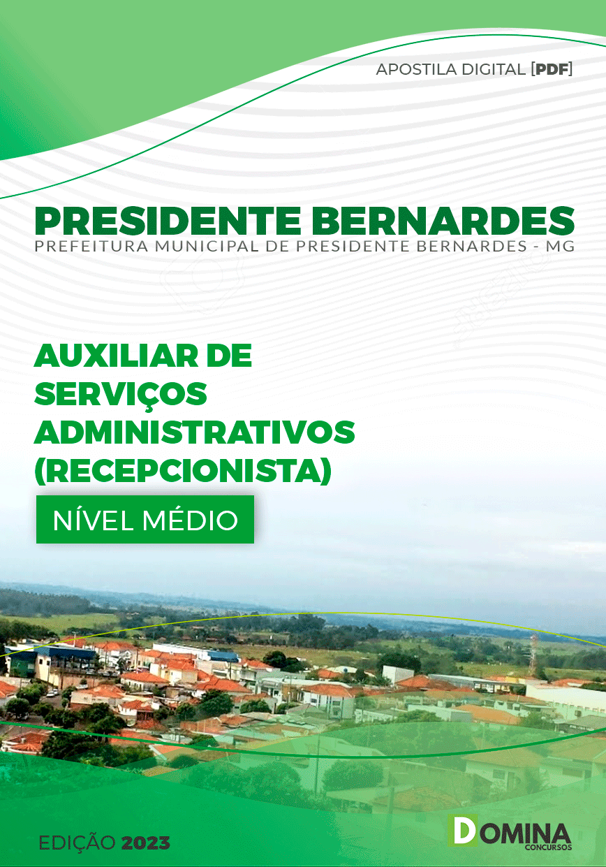 Pref Presidente Bernardes MG 2023 Recepcionista