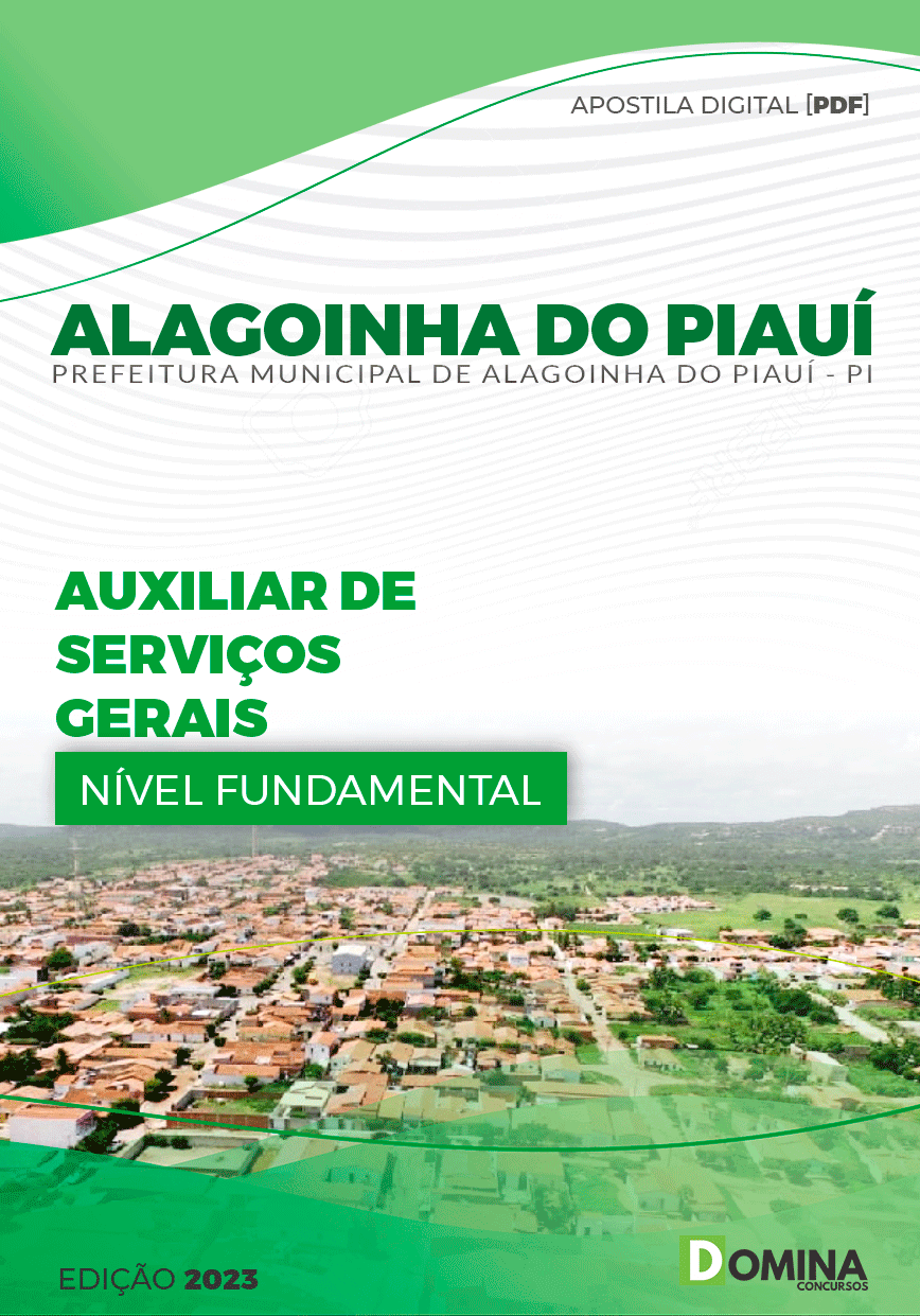 Apostila Pref Alagoinha do Piauí PI 2023 Auxiliar Serviços Gerais