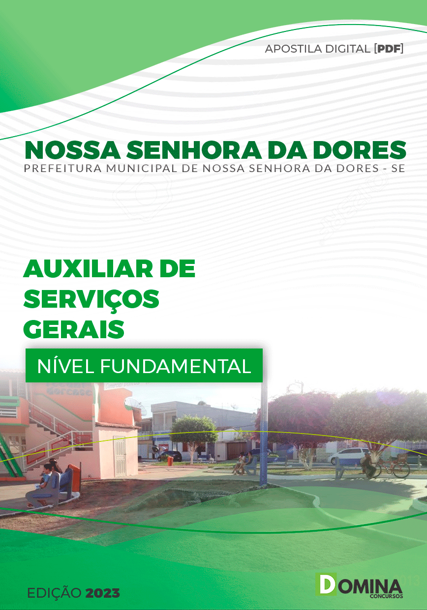 Apostila Nossa Senhora das Dores SE 2023 Auxiliar Serviço Gerais