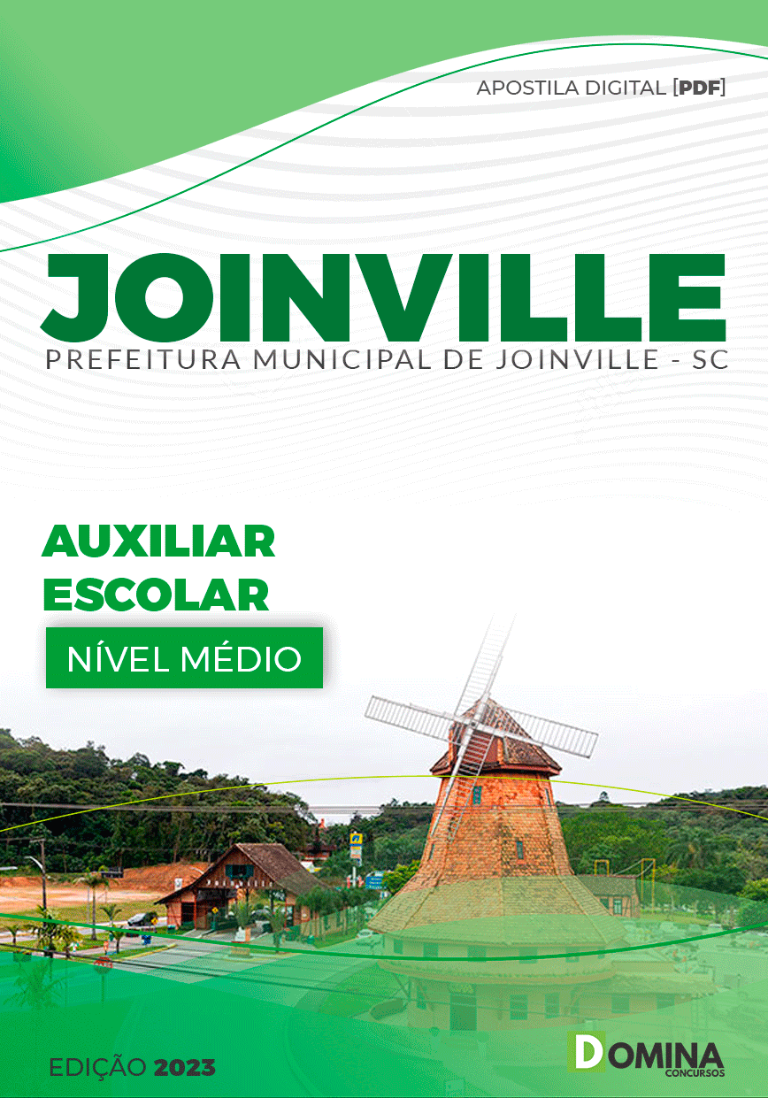Apostila Pref Joinville SC 2023 Auxiliar Escolar