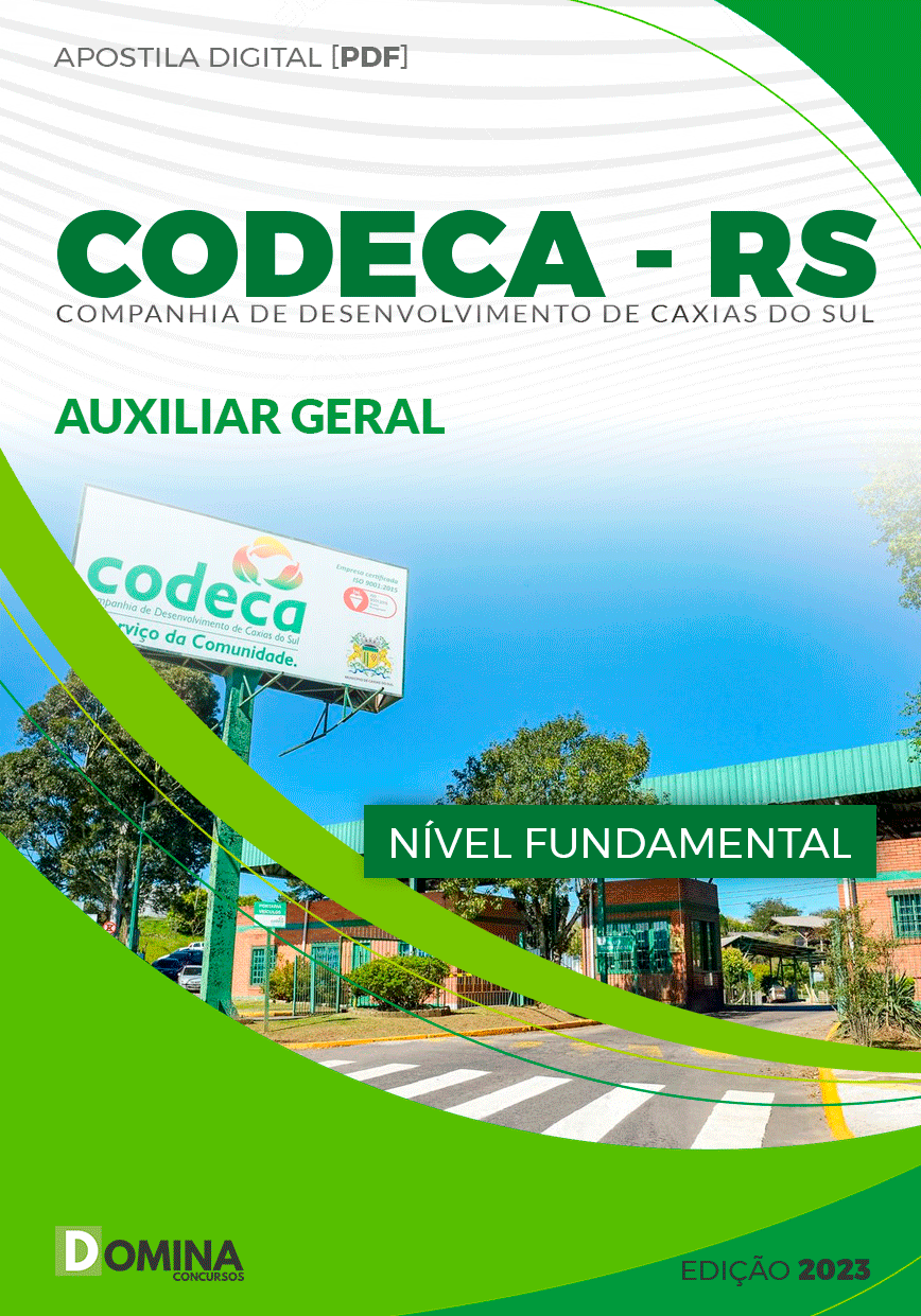 Apostila Concurso CODECA RS 2023 Auxiliar Geral