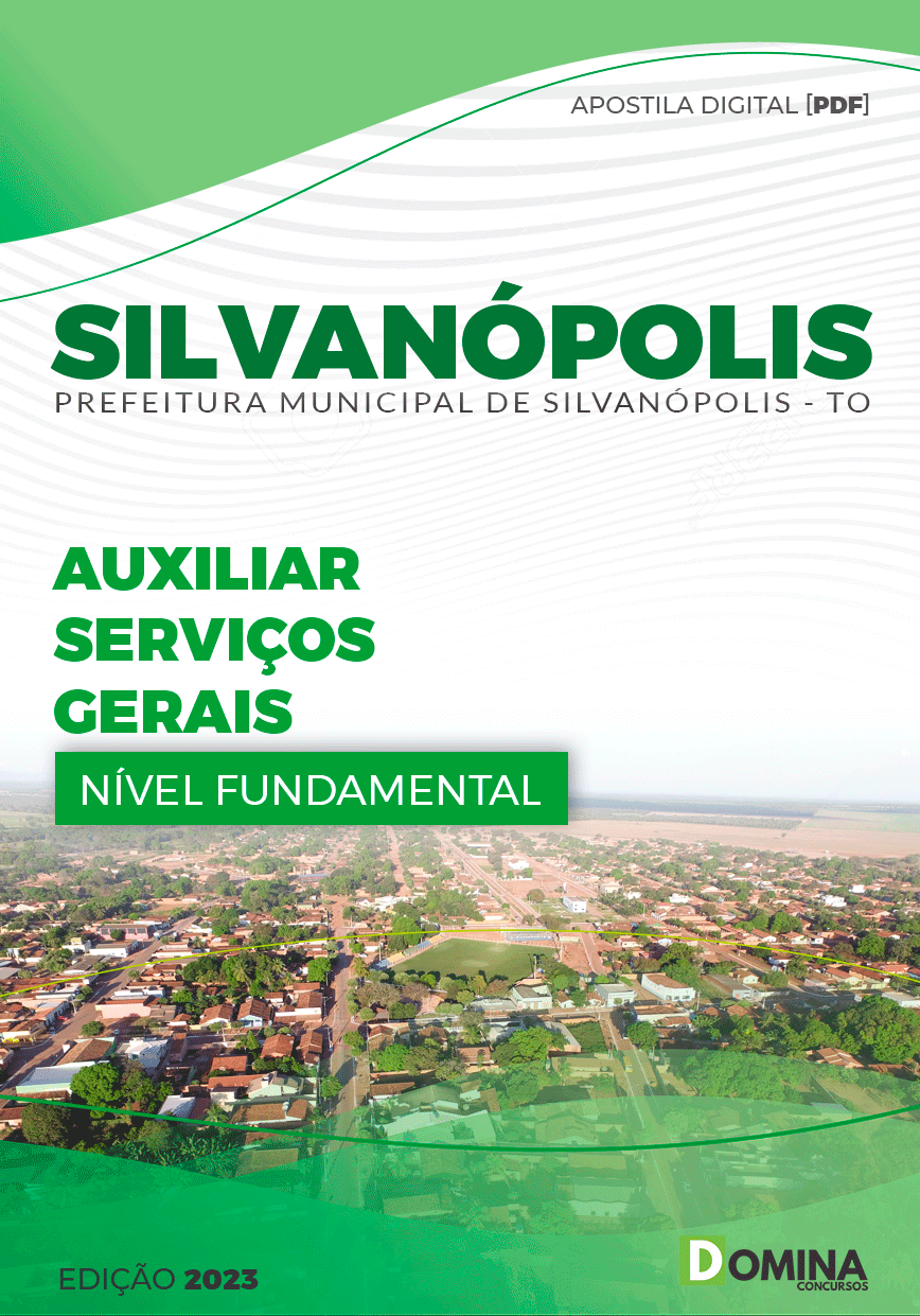 Apostila Pref Silvanópolis TO 2023 Auxiliar Serviços Gerais