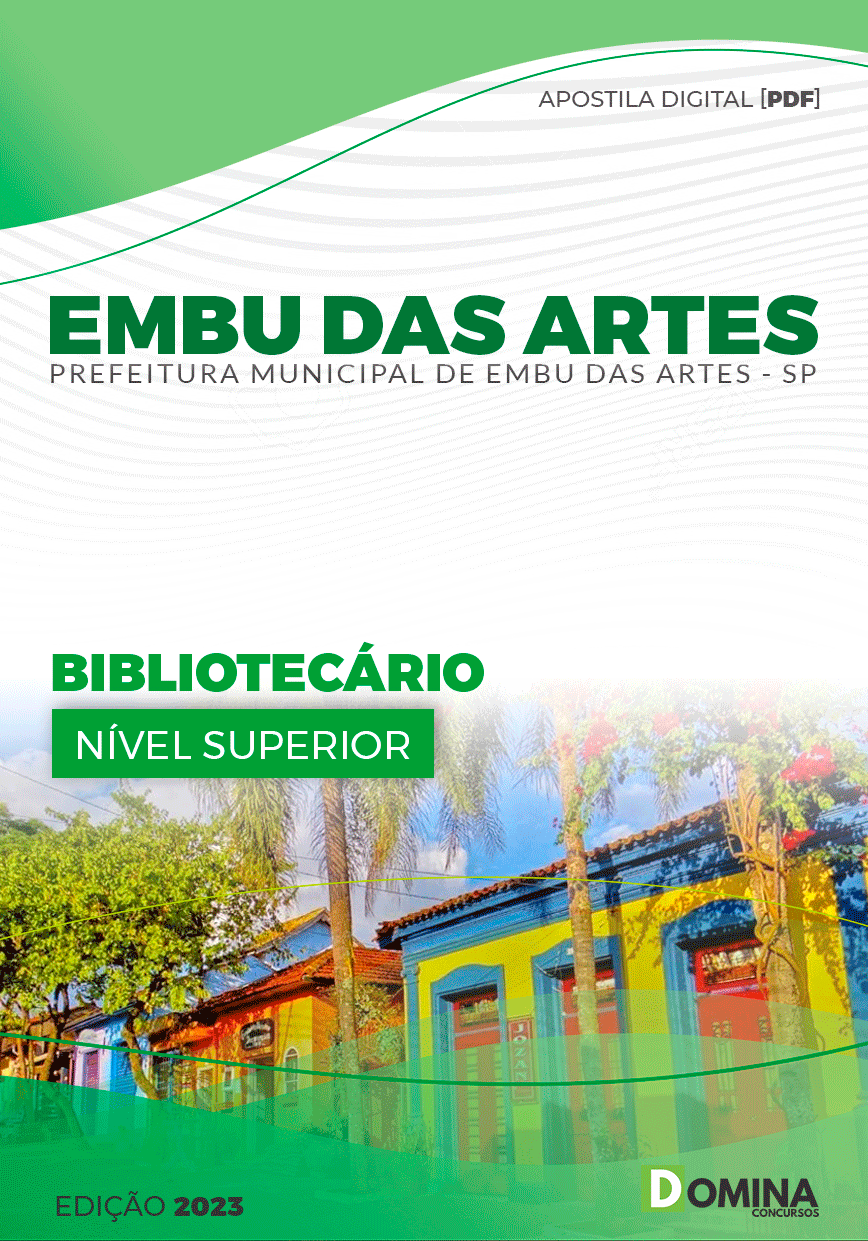 Apostila Pref Embu das Artes SP 2023 Bibliotecário