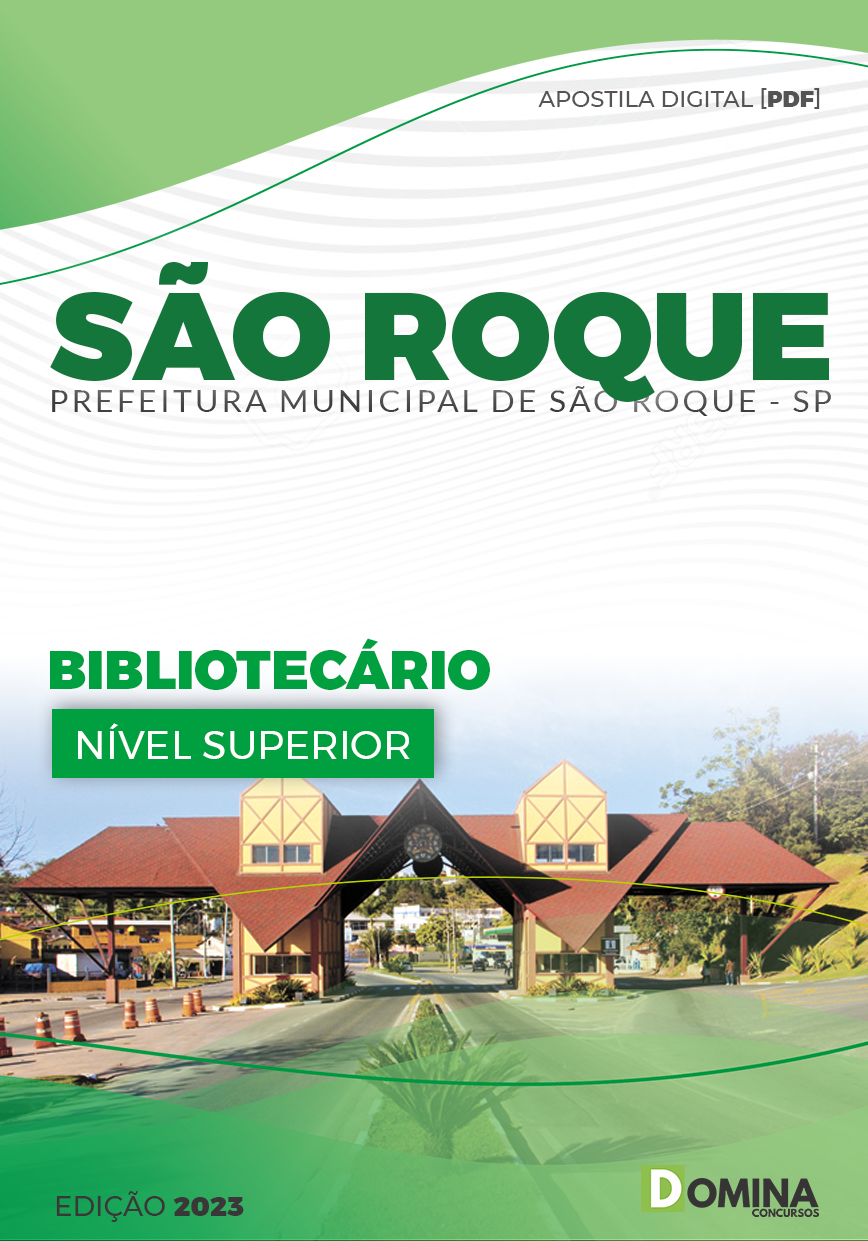 Apostila Pref São Roque SP 2023 Bibliotecário