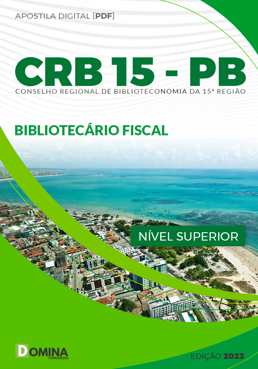 Apostila CRB 15 PB 2023 Bibliotecário Fiscal