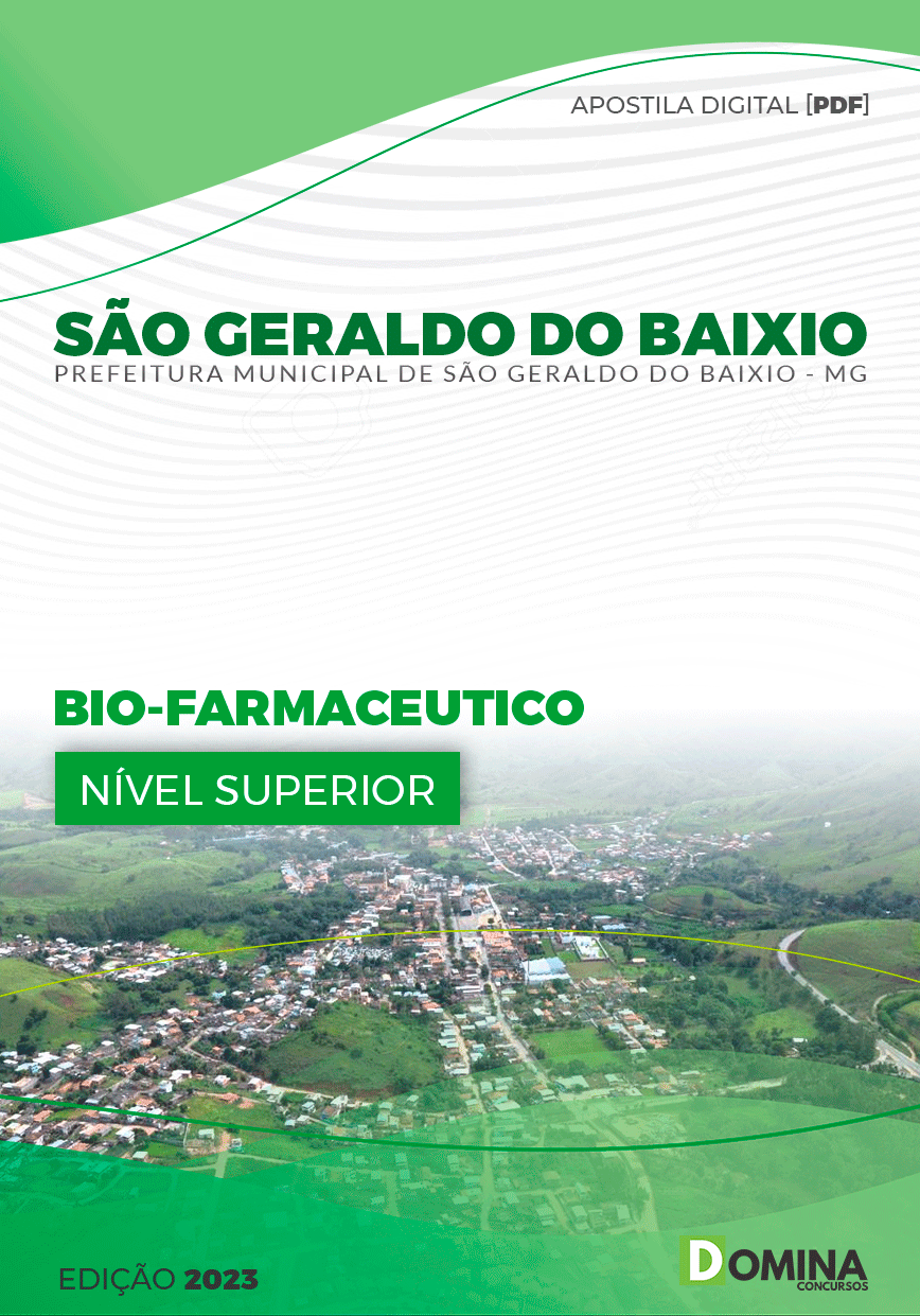 Apostila Pref São Geraldo do Baixio MG 2023 Bio Farmacêutico