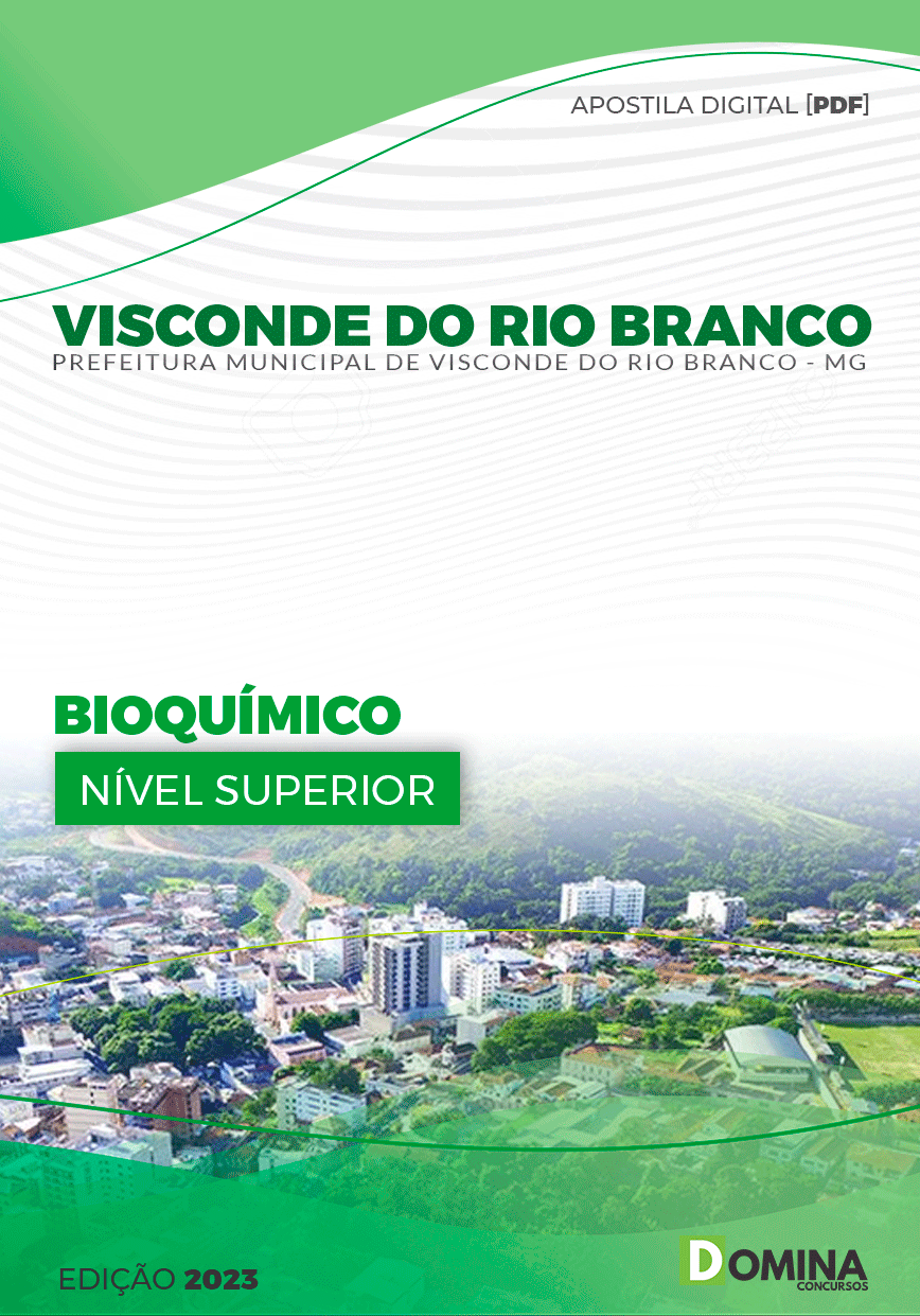 Apostila Pref Visconde do Rio Branco MG 2023 Bioquímico