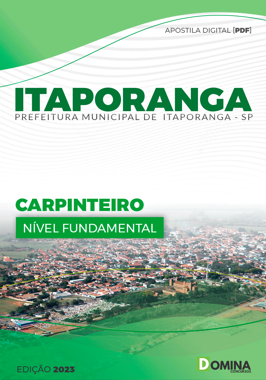 Apostila Concurso Pref Itaporanga SP 2024 Carpinteiro