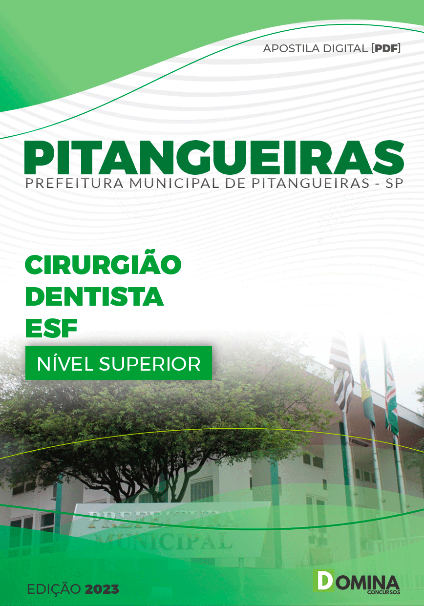 Apostila Pref Pitangueiras SP 2024 Cirurgião Dentista ESF